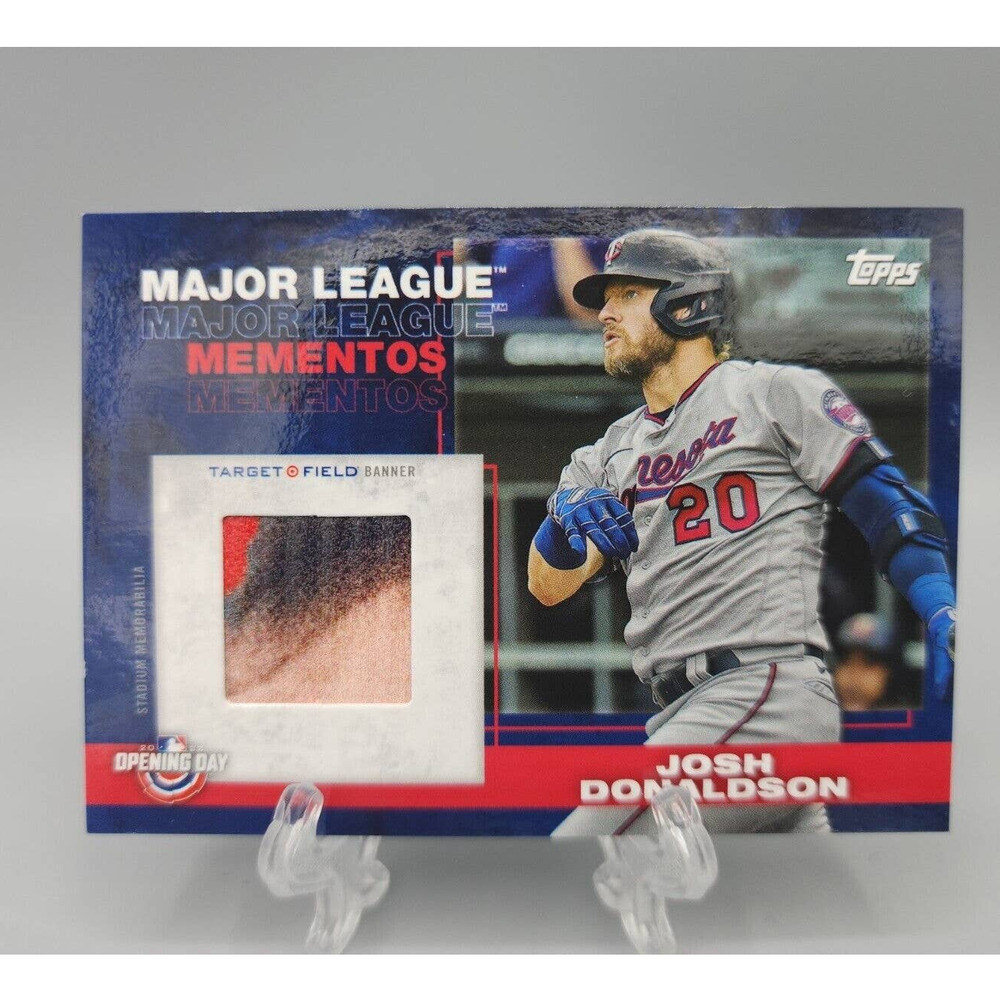 Josh Donaldson 2022 Tops Opening Day Major League Mementos Twins Relic MLMR-JDO